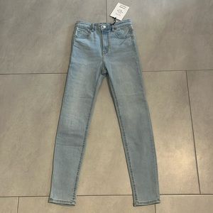 Skinny Super High Waist Pull&Bear Blue Jeans